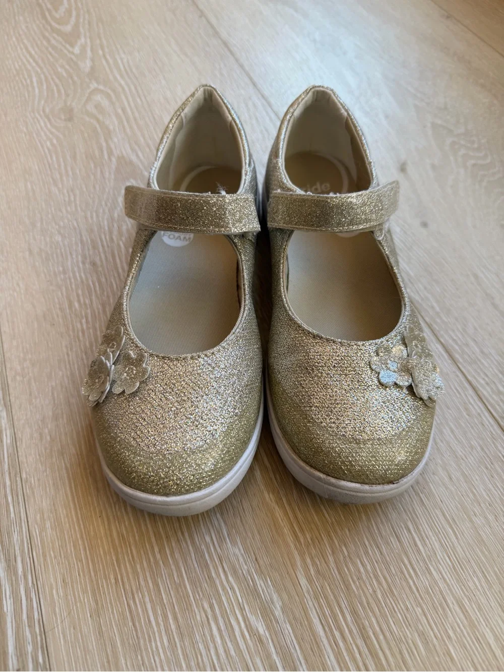 Girls' Stride Rite Holly Mary Jane Shoes - Gold 2.5W